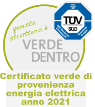 Certificato verde di  provenienza  energia elettrica  anno 2021