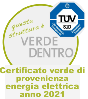 Certificato verde di  provenienza  energia elettrica  anno 2021